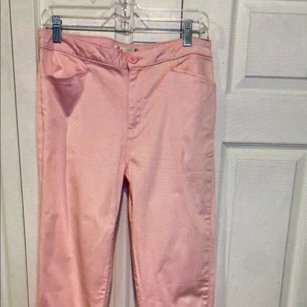 🐸 Bill Blass Jeanswear Stretch Pink Capri Pants - Size 8